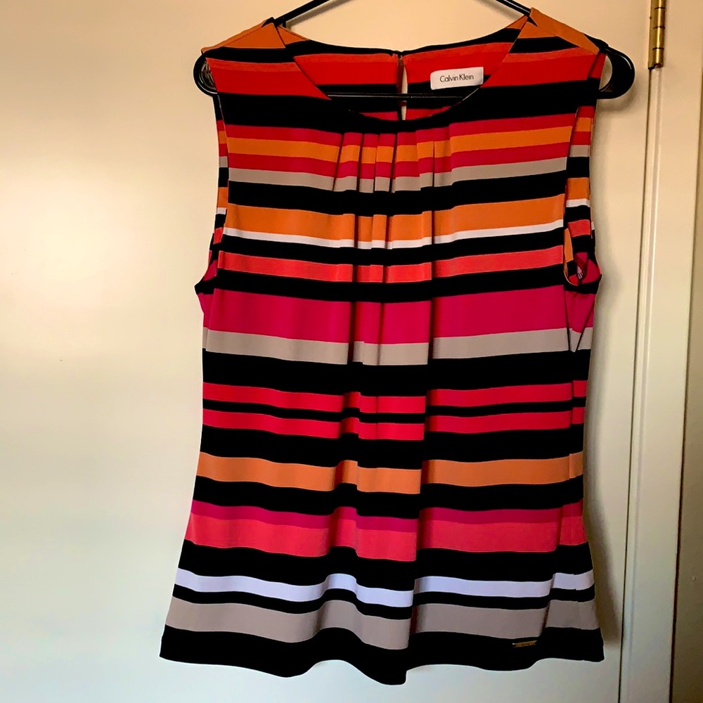 Calvin Klein Striped Colorful Shirt